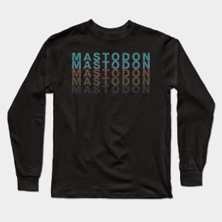 Graphic Mastodon  Lovely Name Flowers Retro Classic Styles Long Sleeve T-Shirt